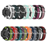 For-Amazfit-GTS-4-20mm-Perforated-Breathable-Sports-Silicone-Watch-Band(Olive-Green+Black)