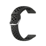 For-Amazfit-GTS-4-20mm-Perforated-Breathable-Sports-Silicone-Watch-Band(Black)