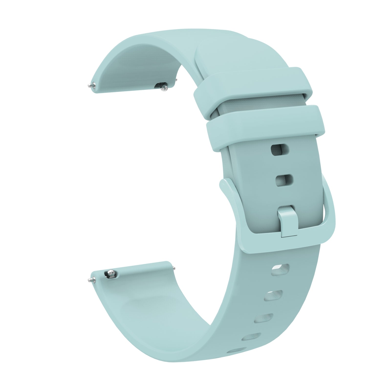 For-Amazfit-GTS-2-Mini-20mm-Solid-Color-Soft-Silicone-Watch-Band(Sapphire-Green)