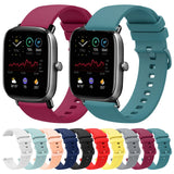 For-Amazfit-GTS-2-Mini-20mm-Solid-Color-Soft-Silicone-Watch-Band(Sapphire-Green)