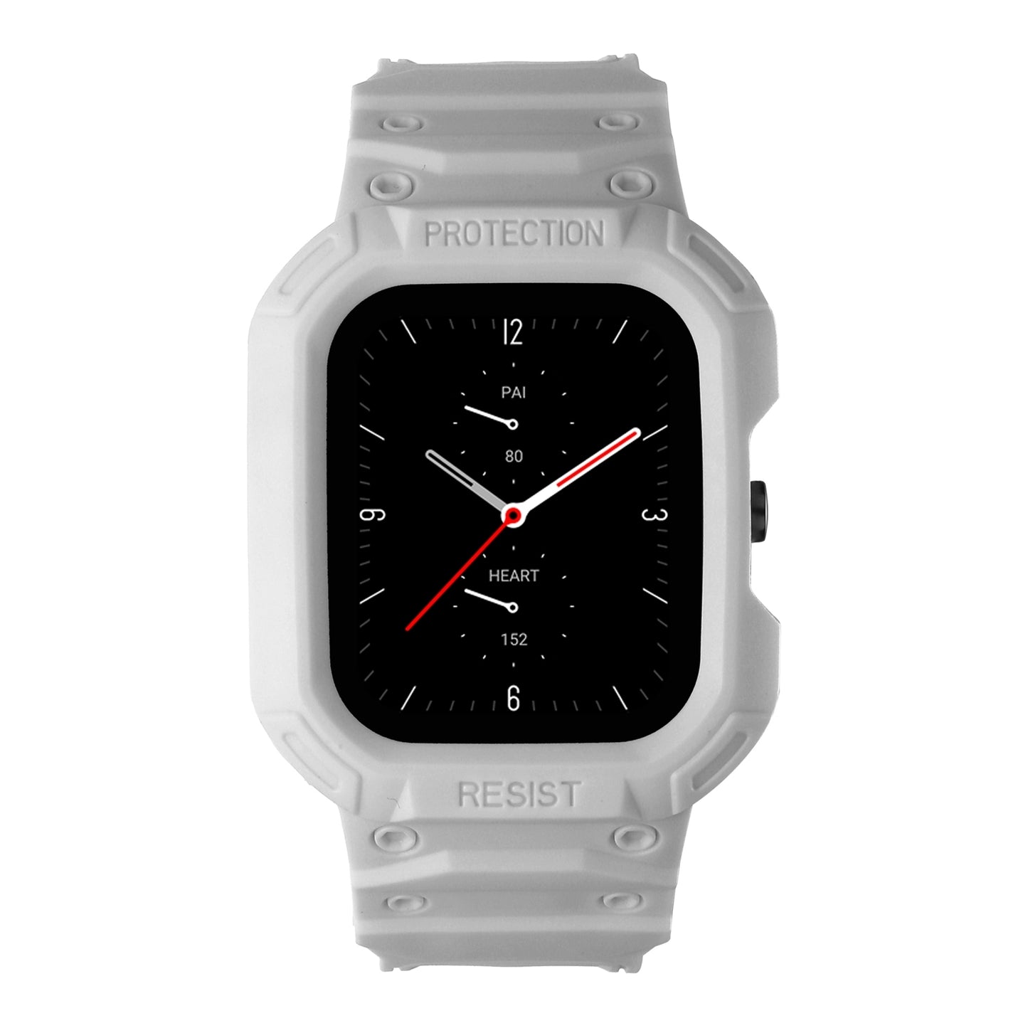 For-Amazfit-GTS-4-/-3-/-2-/-1-Universal-Integrated-Silicone-Watch-Band(Light-Gray)
