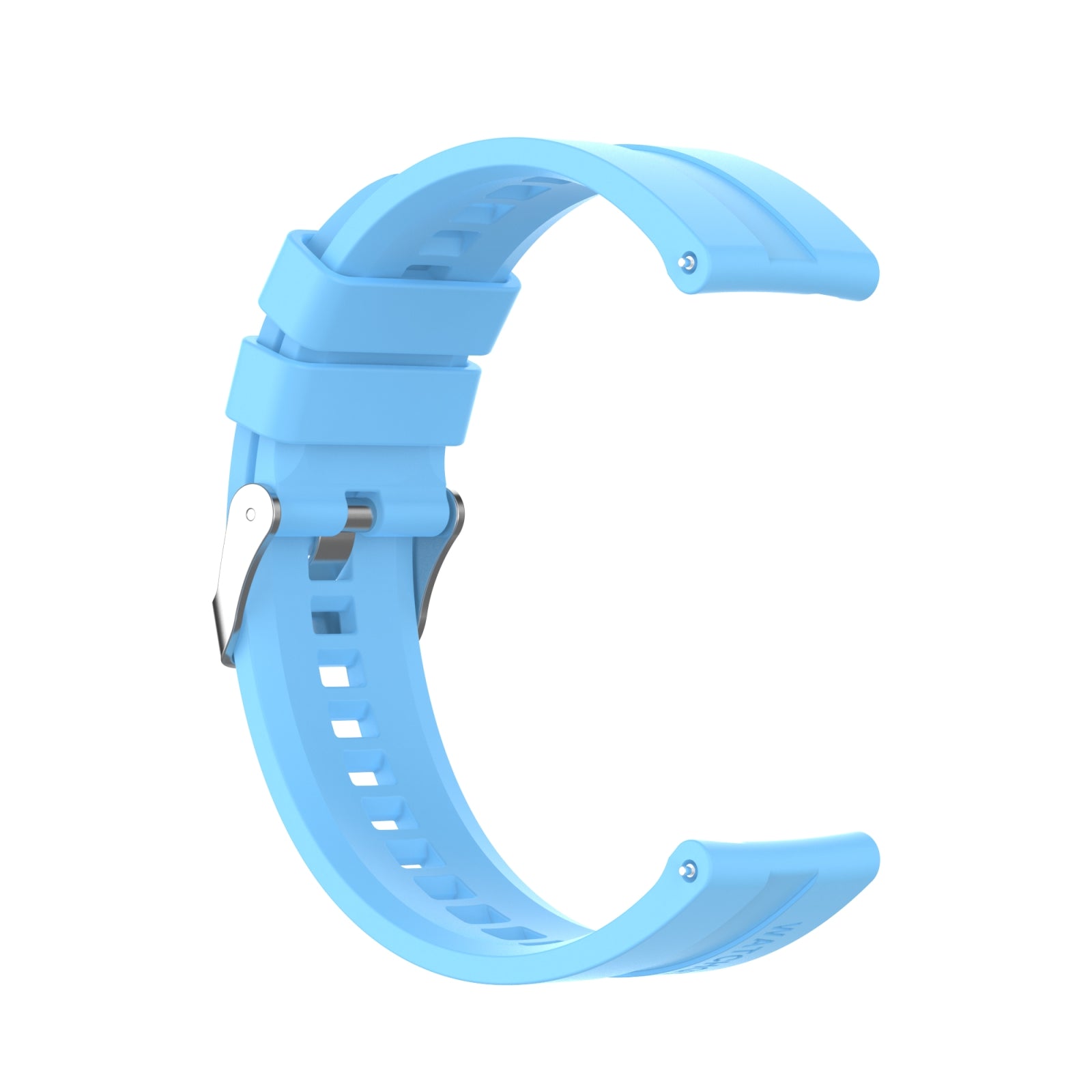 For-Amazfit-GTS-2e-/-GTS-2-20mm-Silicone-Watch-Band-with-Silver-Buckle(Sky-Blue)
