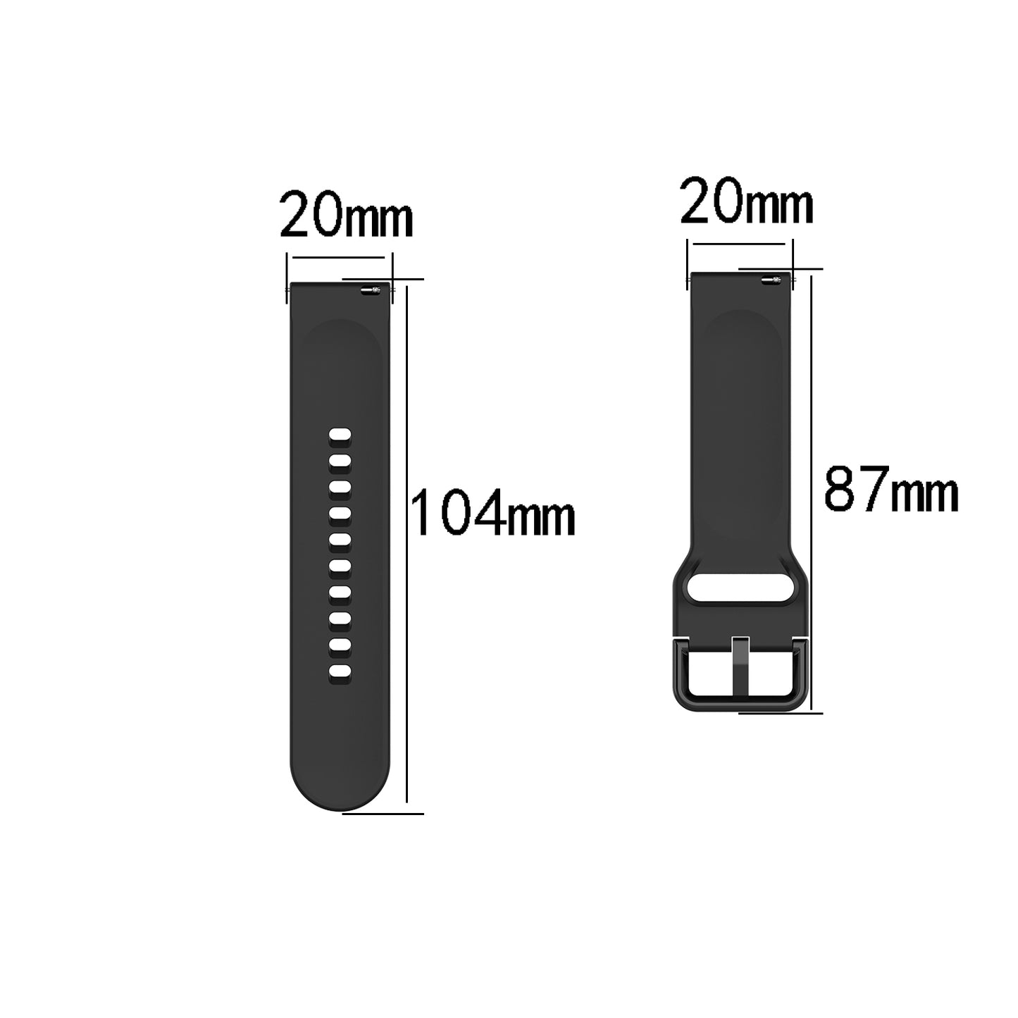For-Amazfit-GTS4-Mini-Solid-Color-Soft-Silicone-Watch-Band,-Size:S-Size(Purple)
