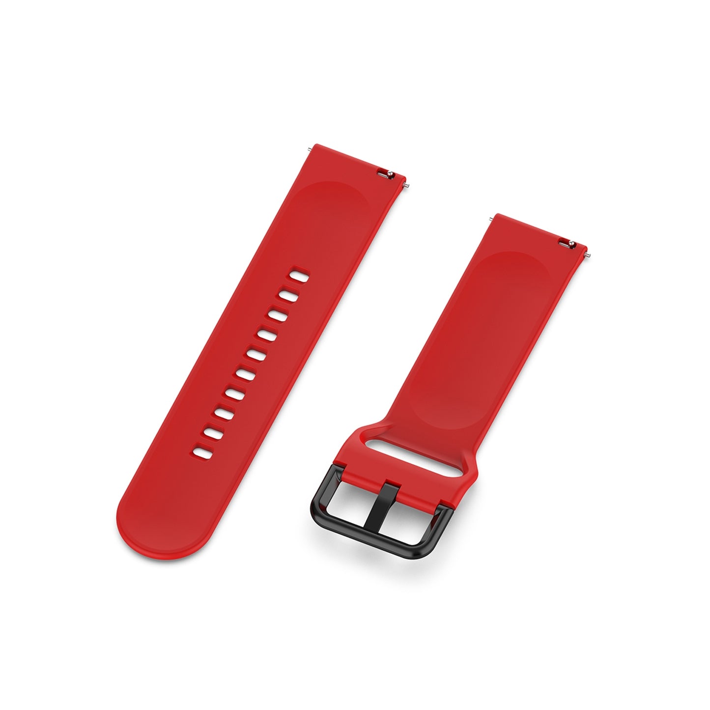 For-Amazfit-GTS4-Mini-Solid-Color-Soft-Silicone-Watch-Band,-Size:S-Size(Red)
