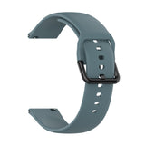 For-Amazfit-GTS4-Mini-Solid-Color-Soft-Silicone-Watch-Band,-Size:Large-Size(Rock-Blue)