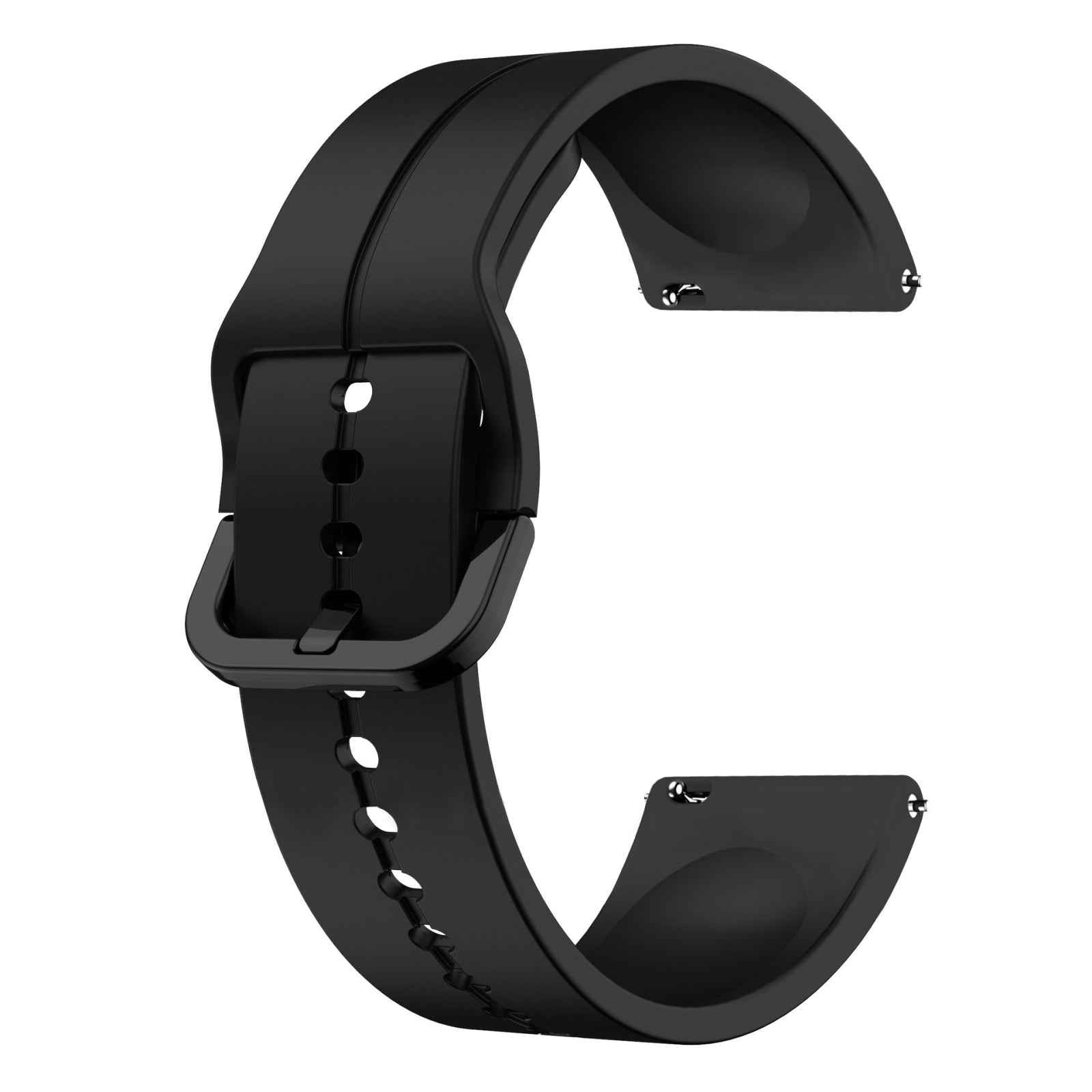 For-Amazfit-GTR-2e-22mm-Loop-Silicone-Watch-Band(Black)