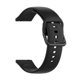 For-Amazfit-GTS4-Mini-Solid-Color-Soft-Silicone-Watch-Band,-Size:S-Size(Black)