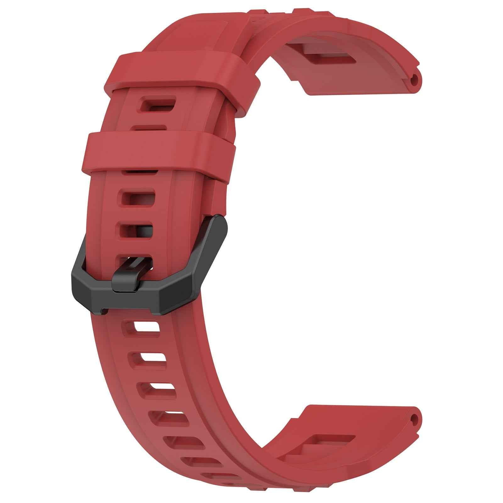 For-Amazfit-T-Rex-Ultra-Silicone-Sports-Watch-Band(Red)