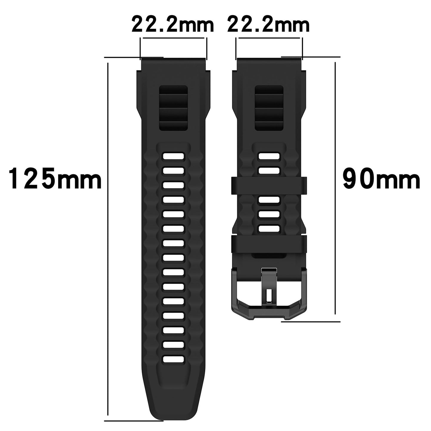 For-Amazfit-T-Rex-Ultra-Silicone-Sports-Watch-Band(Red)