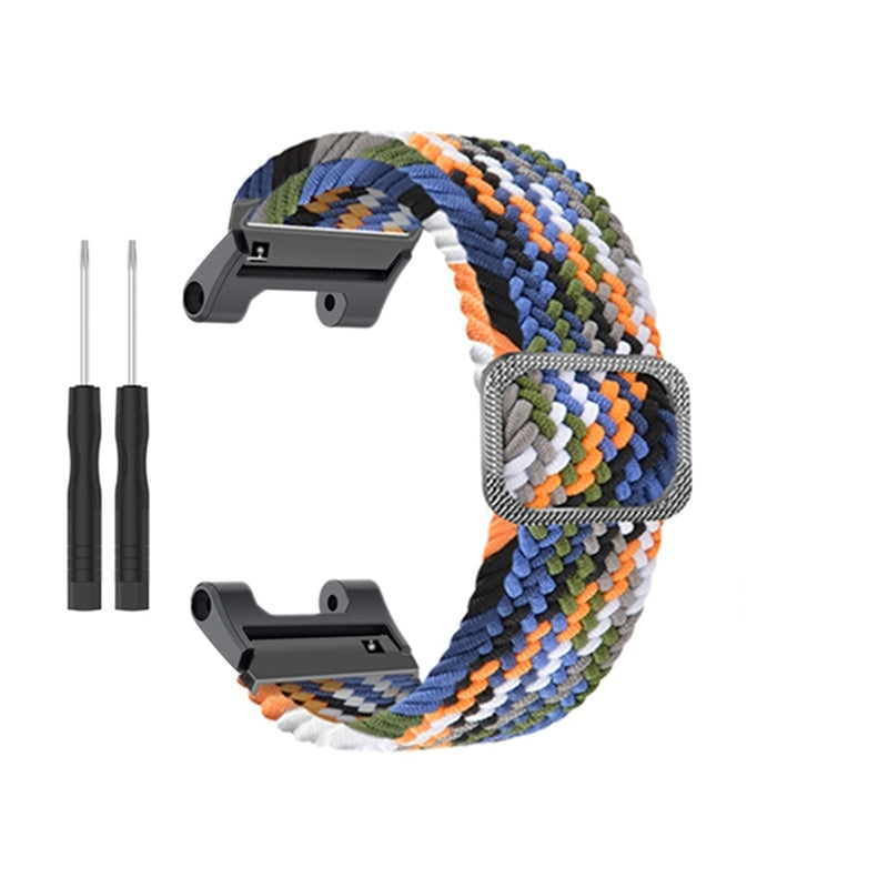 For-Amazfit-T-Rex-/-T-Rex-Pro-/-Ares-Adjustable-Buckle-Braided-Nylon-Watch-Band(Colorful)