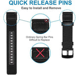 For-Amazfit-T-Rex-/-T-Rex-Pro-/-Ares-Leather-Nylon-Watch-Band(Khaki)