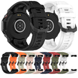 For-Amazfit-T-Rex-3-Solid-Color-Needle-Buckle-Silicone-Watch-Band(White)