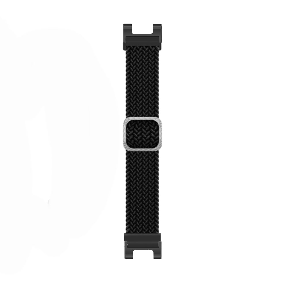 For-Amazfit-T-Rex-/-T-Rex-Pro-/-Ares-Adjustable-Buckle-Braided-Nylon-Watch-Band(Black)
