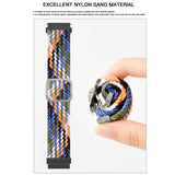 For-Amazfit-T-Rex-/-T-Rex-Pro-/-Ares-Adjustable-Buckle-Braided-Nylon-Watch-Band(Black)