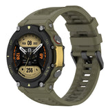 For-Amazfit-T-Rex-2-Silicone-Leisure-Watch-Band(Jungle-Green)