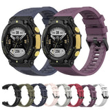 For-Amazfit-T-Rex-2-Silicone-Leisure-Watch-Band(Jungle-Green)