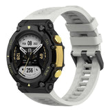 For-Amazfit-T-Rex-2-Silicone-Leisure-Watch-Band(Rock-Gray)