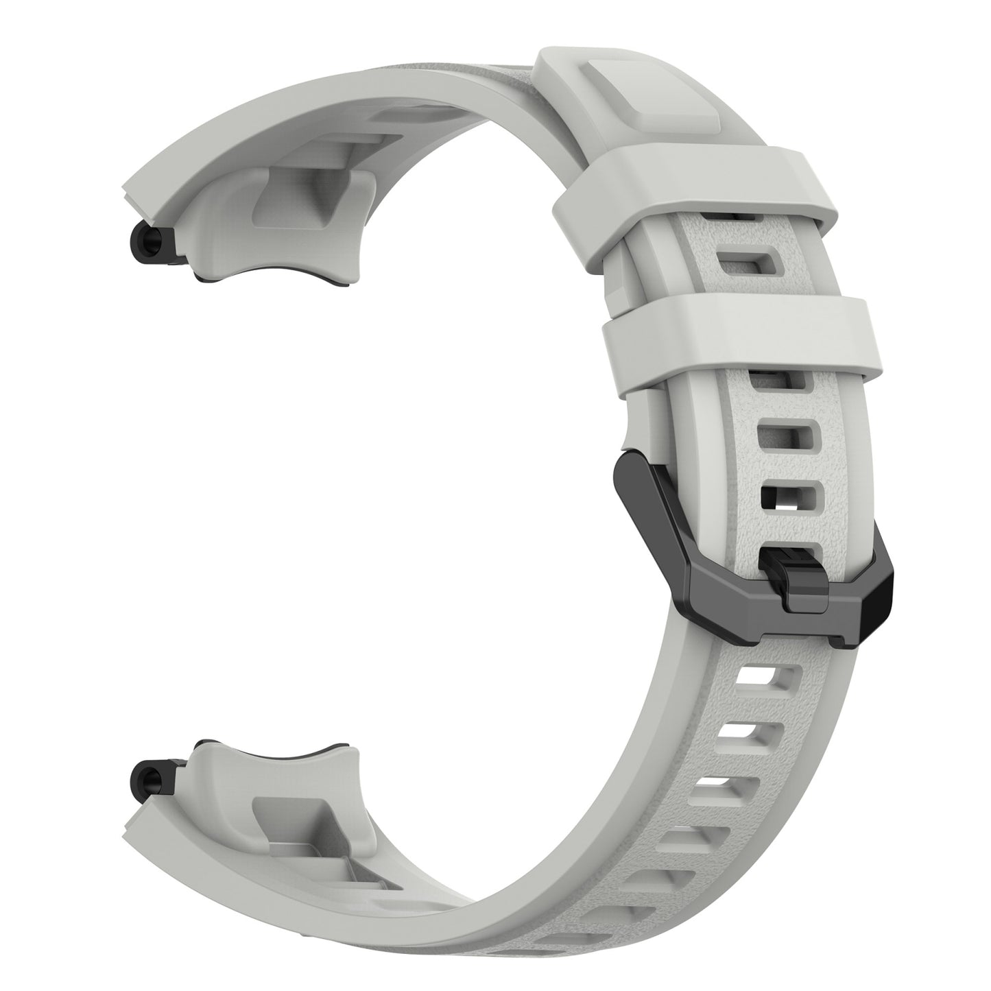 For-Amazfit-T-Rex-2-Silicone-Leisure-Watch-Band(Rock-Gray)