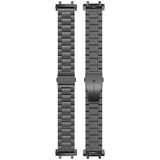 For-Amazfit-T-REX-3-Three-Beads-Stainless-Steel-Metal-Watch-Band(Black)