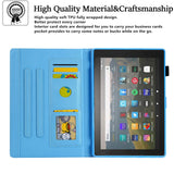 For-Amazon-Fire-Max-11-2023-Colored-Drawing-Leather-Smart-Tablet-Case(Cute-Wolf)