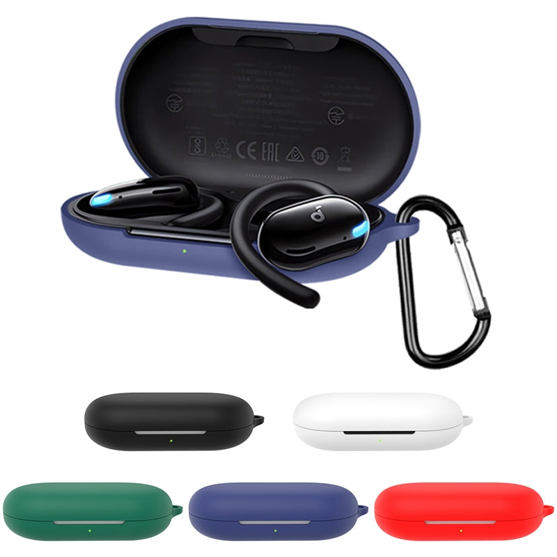 For-Anker-Soundcore-V20i-Wireless-Earphone-Silicone-Protective-Case(Black)