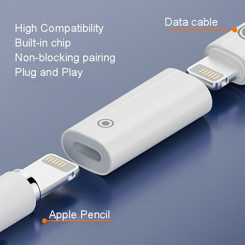 For-Apple-Pencil-1/2-Charging-Adapter-Stylus-Charging-Converter,-Interface-form:-8Pin-Female-To-Type-C/USB-C-Female