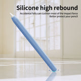 For-Apple-Pencil-(USB-C)-Solid-Color-Silicone-Protective-Case(White)