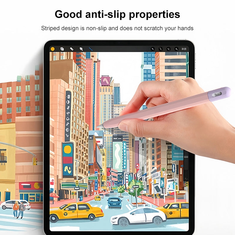 For-Apple-Pencil-(USB-C)-Stylus-Pen-Protective-Cover-with-Nib-Cover(Pink+Purple)