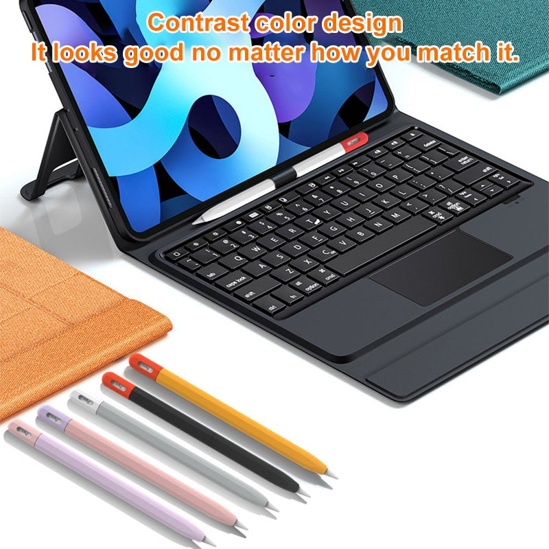 For-Apple-Pencil-(USB-C)-Stylus-Pen-Protective-Cover-with-Nib-Cover(Pink+Purple)