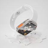 For-Apple-Watch-Series-9-/-8-/-7-45mm-Change-to-Ultra-49mm-Waterproof-All-Inclusive-Film-Hybrid-PC-Watch-Case(Titanium-Gold)