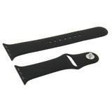 For-Apple-Watch-Sport-38mm-High-performance-Longer-Silicone-Sport-Watch-Band-with-Pin-and-tuck-Closure(Black)