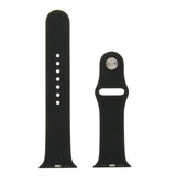 For-Apple-Watch-Sport-38mm-High-performance-Longer-Silicone-Sport-Watch-Band-with-Pin-and-tuck-Closure(Black)