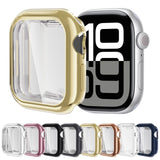 For-Apple-Watch-Series-11-/-10-46mm-Full-Coverage-TPU-Electroplated-Watch-Case(Rose-Gold)
