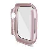 For-Apple-Watch-Series-10-/-11-46mm-PC-Integrated-Tempered-Film-Watch-Case(Rose-Pink)