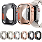 For-Apple-Watch-Series-9-/-8-/-7-41mm-Change-to-Ultra-49mm-All-Inclusive-Film-Hybrid-PC-Watch-Case(Black)
