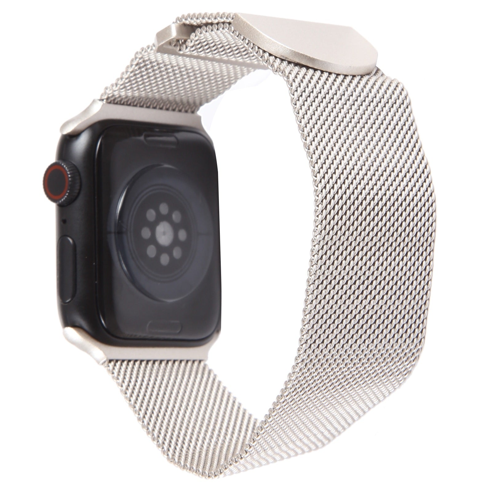 For-Apple-Watch-SE-2023-40mm-Milanese-Metal-Magnetic-Watch-Band(Starlight)