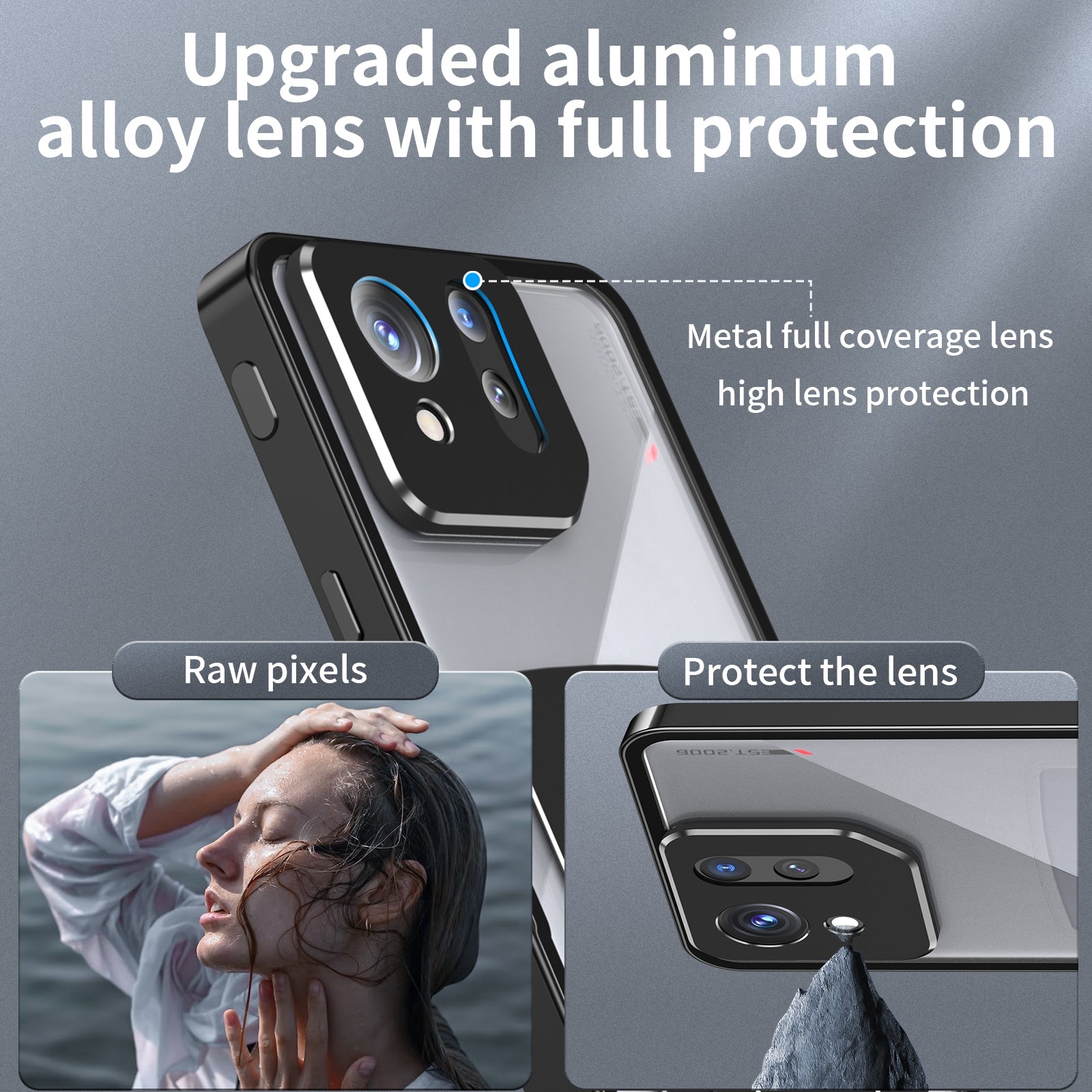 For-ASUS-ROG-Phone-8-/-8-Pro-Metal-Cooling-Phone-Case(Black)