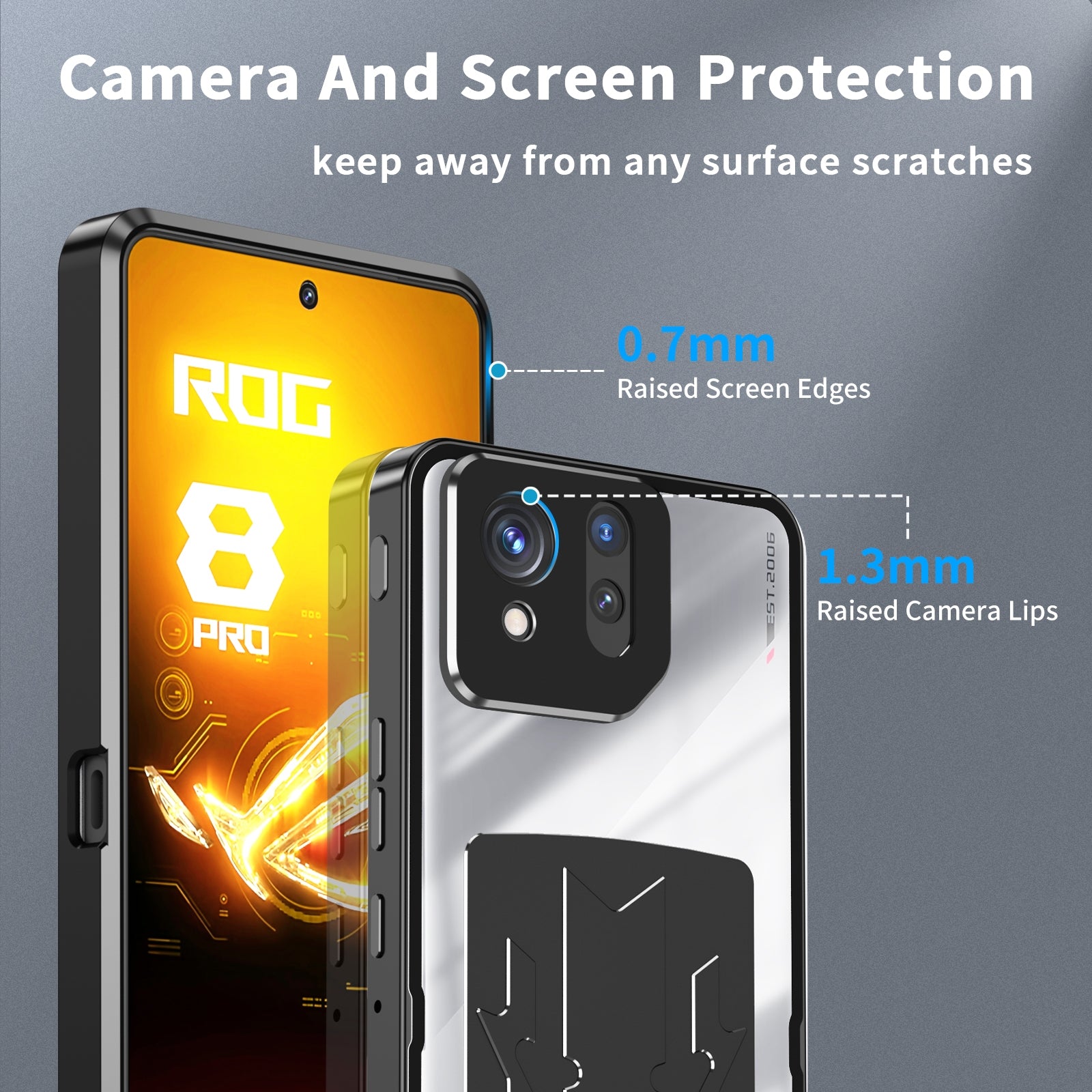 For-ASUS-ROG-Phone-8-/-8-Pro-Metal-Cooling-Phone-Case(Black)