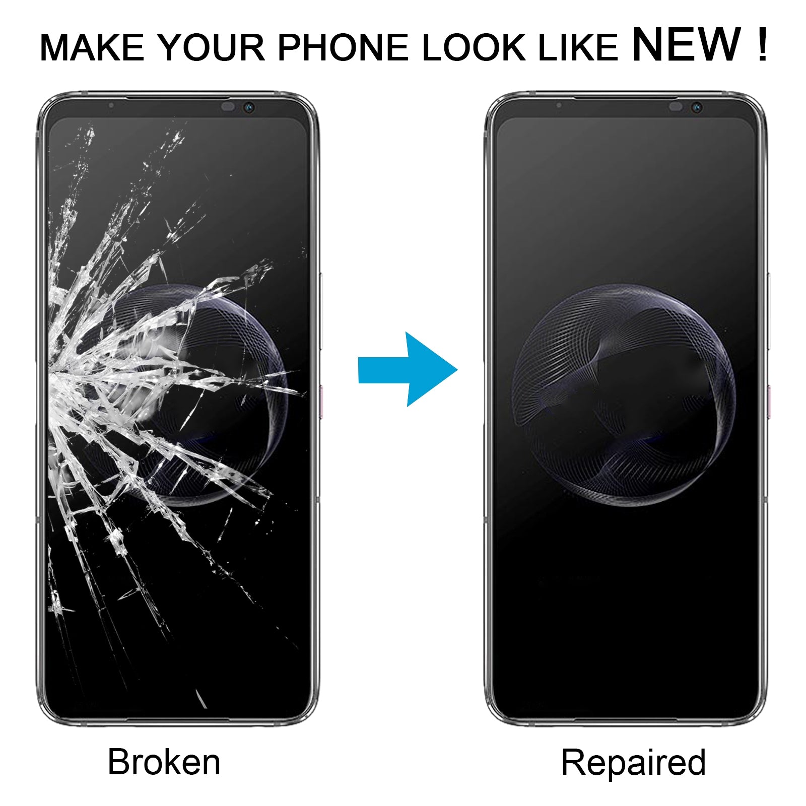 For-Asus-ROG-Phone-7-Ultimate-AI2205-Front-Screen-Outer-Glass-Lens-with-OCA-Optically-Clear-Adhesive