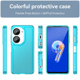 For-ASUS-Zenfone-9-Candy-Series-TPU-Phone-Case(Transparent-Blue)