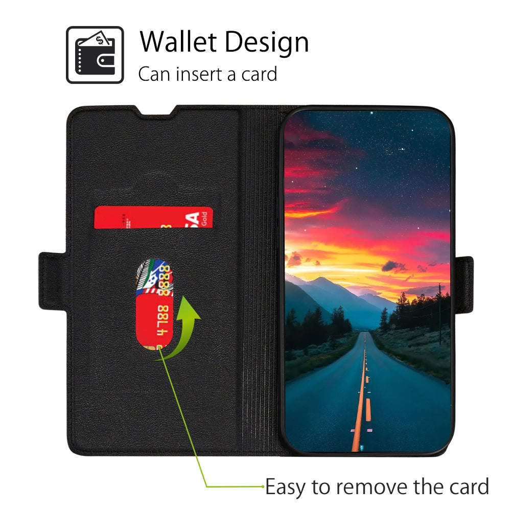 For-Asus-Zenfone-8-Flip-ZS672KS-Ultra-thin-Voltage-Side-Buckle-PU-+-TPU-Leather-Phone-Case(Black)