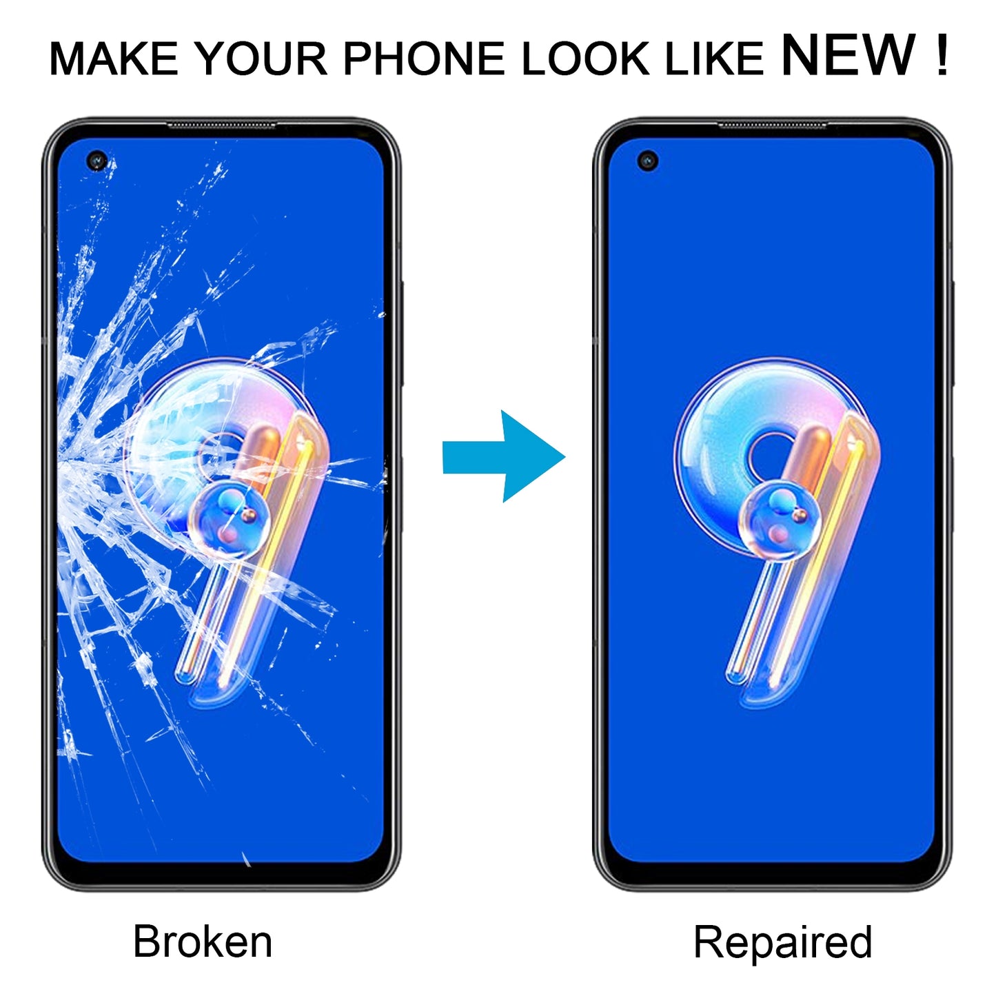 For-ASUS-ZenFone-9-ZS696KS-Front-Screen-Outer-Glass-Lens-with-OCA-Optically-Clear-Adhesive