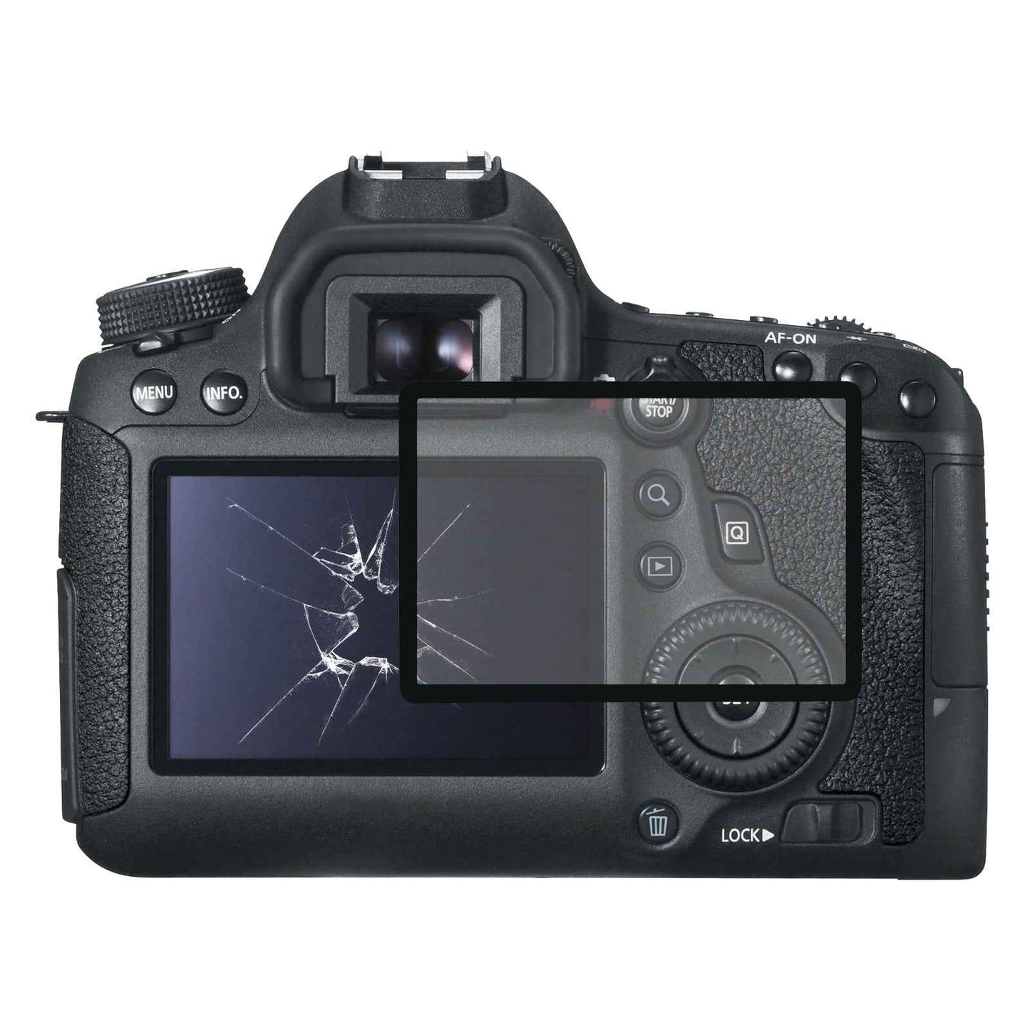For-Canon-EOS-6D-Acrylic-Material-LCD-Screen-Outer-Lens