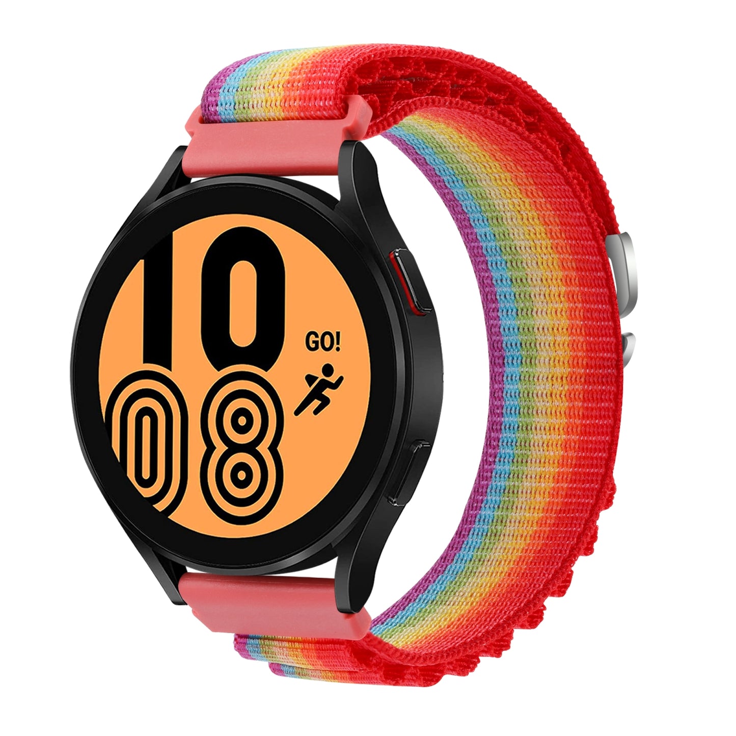 For-Coros-Pace-2/Coros-Apex-42mm-Universal-Nylon-Watch-Band(Rainbow)
