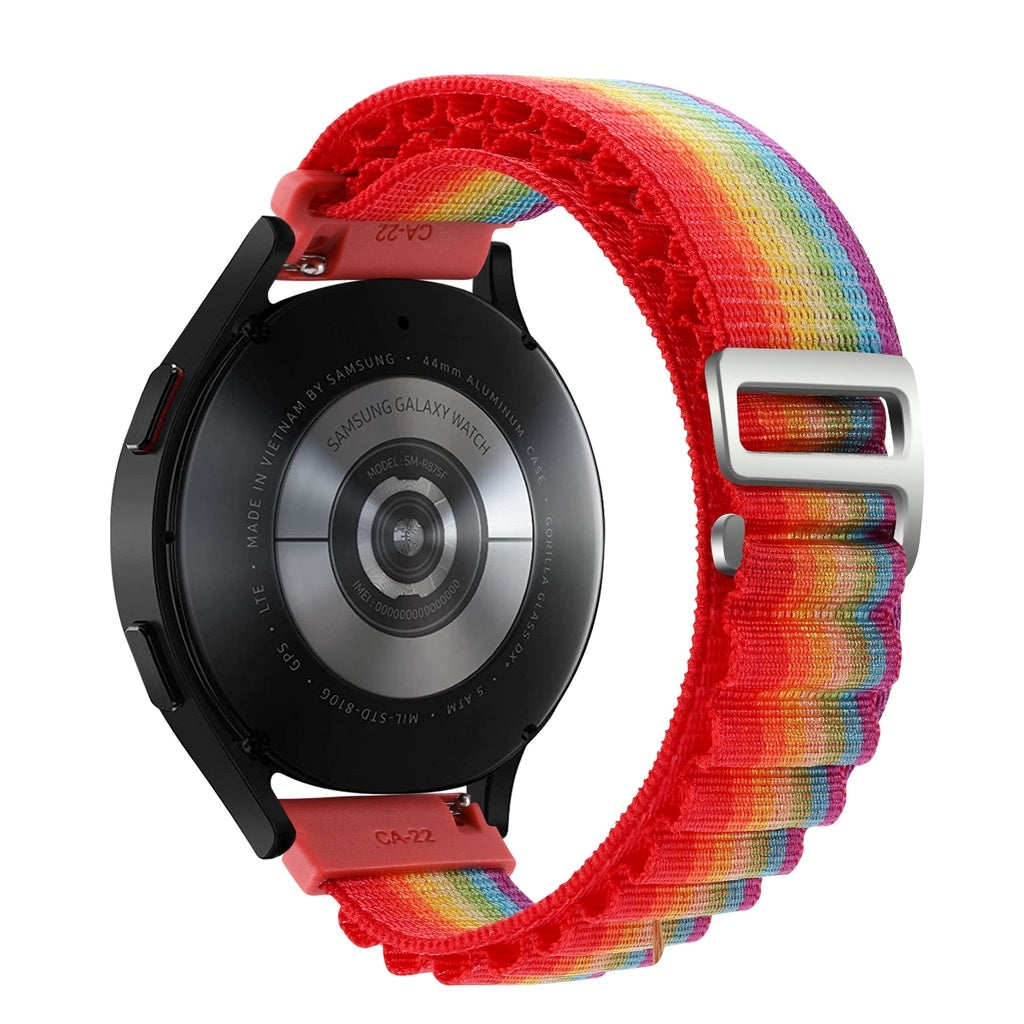 For-Coros-Pace-2/Coros-Apex-42mm-Universal-Nylon-Watch-Band(Rainbow)