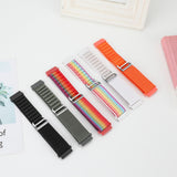 For-Coros-Pace-2/Coros-Apex-42mm-Universal-Nylon-Watch-Band(Rainbow)