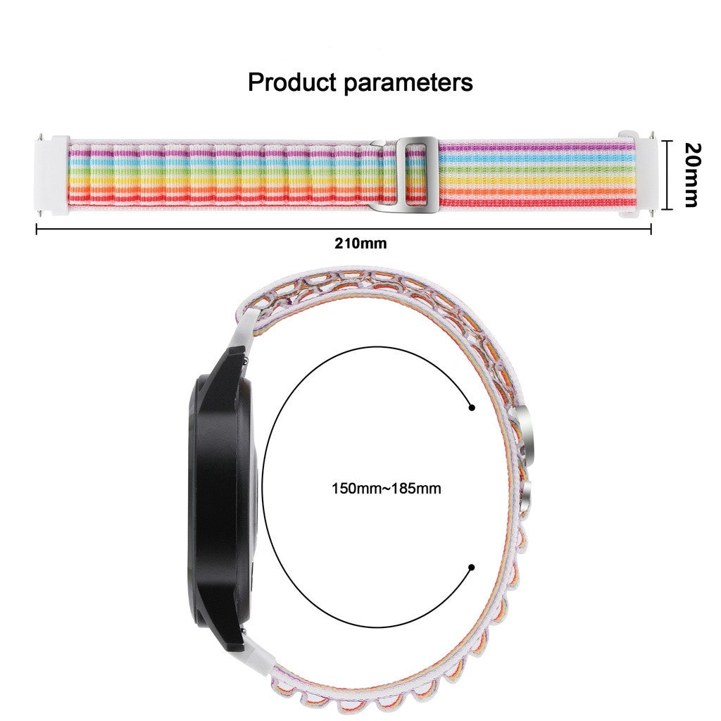 For-Coros-Pace-2/Coros-Apex-42mm-Universal-Nylon-Watch-Band(Orange)