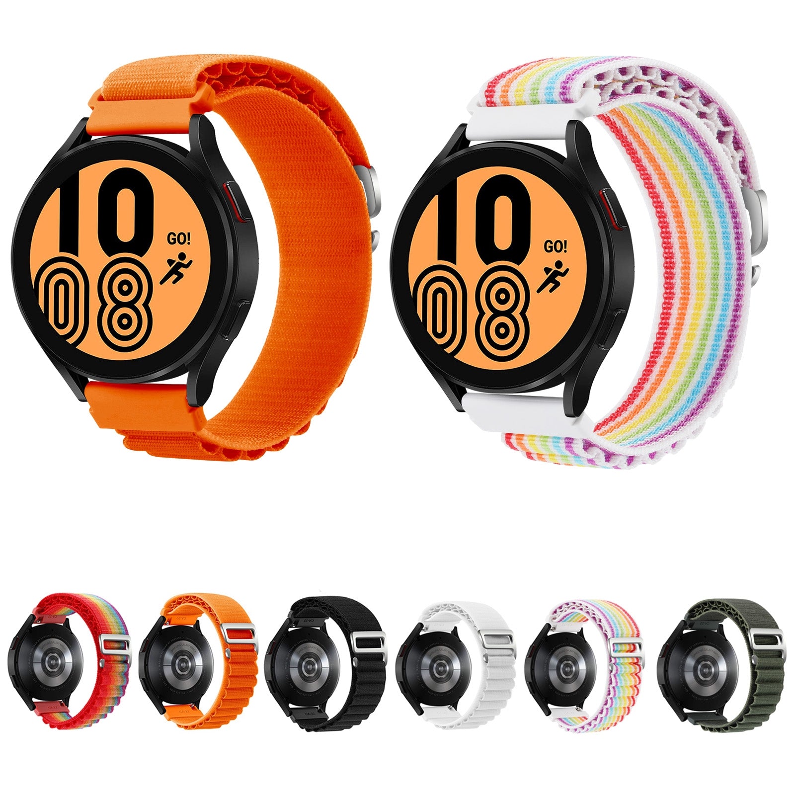 For-Coros-Pace-2/Coros-Apex-42mm-Universal-Nylon-Watch-Band(Orange)