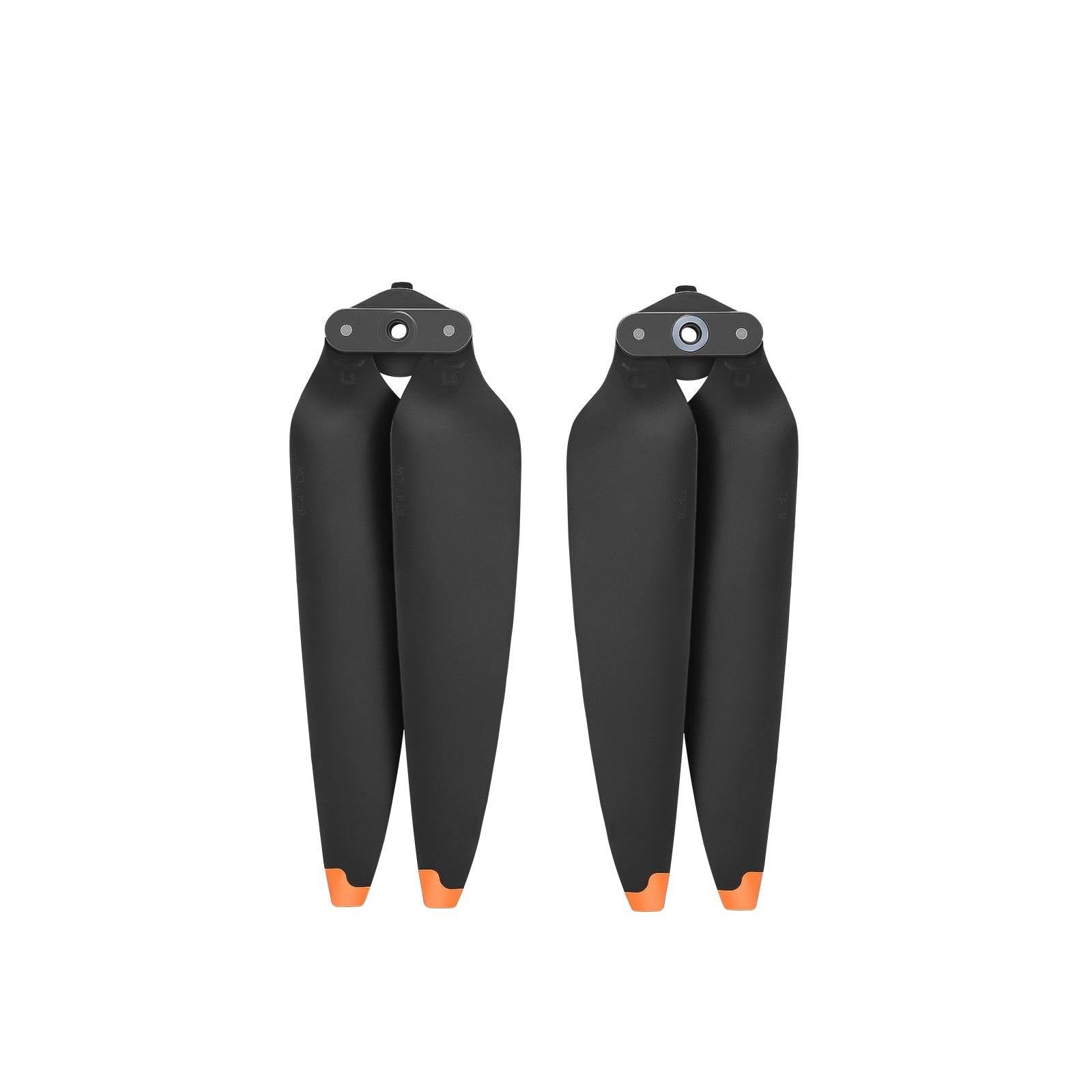For-DJI-Air-3-8747F-Low-Noise-Quick-release-Propellers,-Style:1-Pair-Orange-Tip