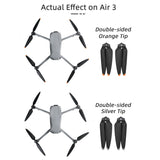 For-DJI-Air-3-8747F-Low-Noise-Quick-release-Propellers,-Style:1-Pair-Orange-Tip